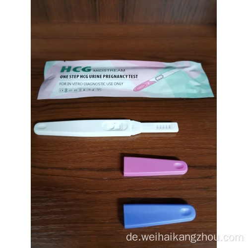 Schwangerschaft HCG Rapid Test Kit Midstream 6,0 mm